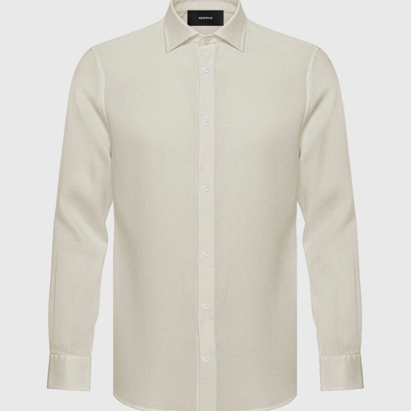 Camisa Oxford Elevada Bege