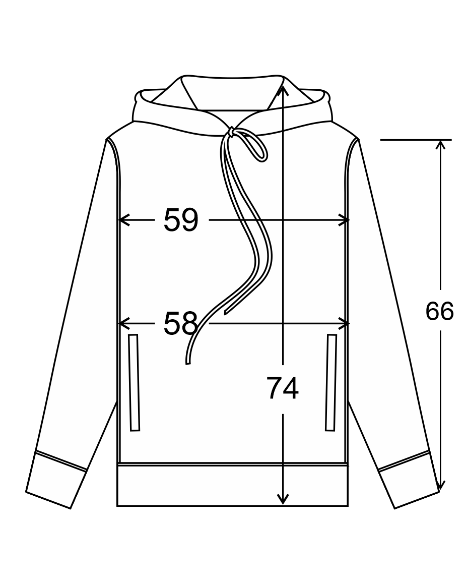 Tabela de Medidas - G - Parka Botes L Mescla