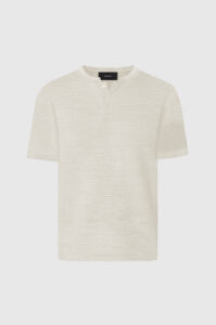 Camiseta Henley Tear Off White - P