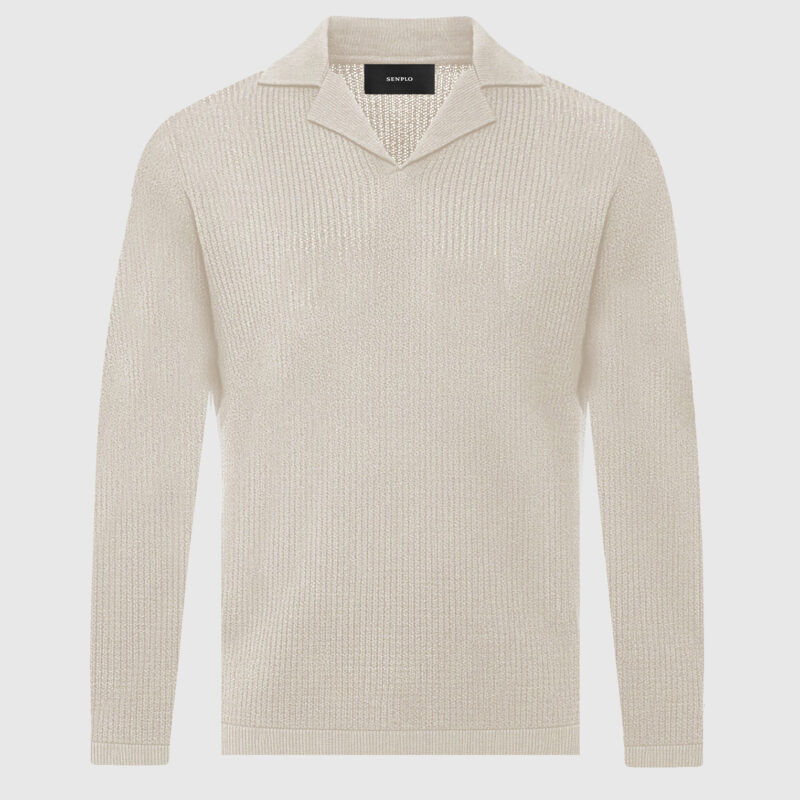 Manga Longa Polo Gola Cubana Heritage Off