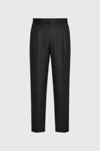 Calça Alfaiataria Prega Minimalista Preta - 38