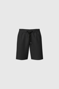 Bermuda Jogger Moletom Trama Preta - 38