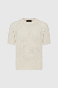 Camiseta Tricô Favo Off White - P