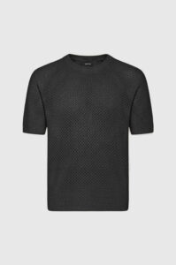 Camiseta Tricô Favo Preto - G
