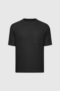 Camiseta Malha Estruturada Bolso Minimalista - P