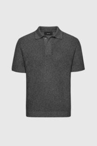 Polo Tricô Desagulhado Fresh Chumbo - P